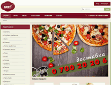 Tablet Screenshot of pizzagosti.com